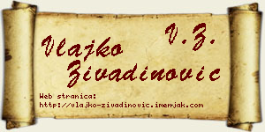 Vlajko Živadinović vizit kartica